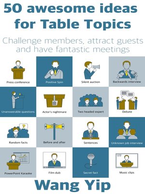 50 awesome ideas for table topics - ebook